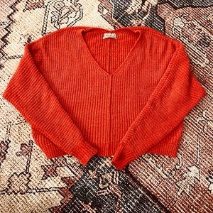 Orange Chenille Urban Outfitters Sweater 🍊
